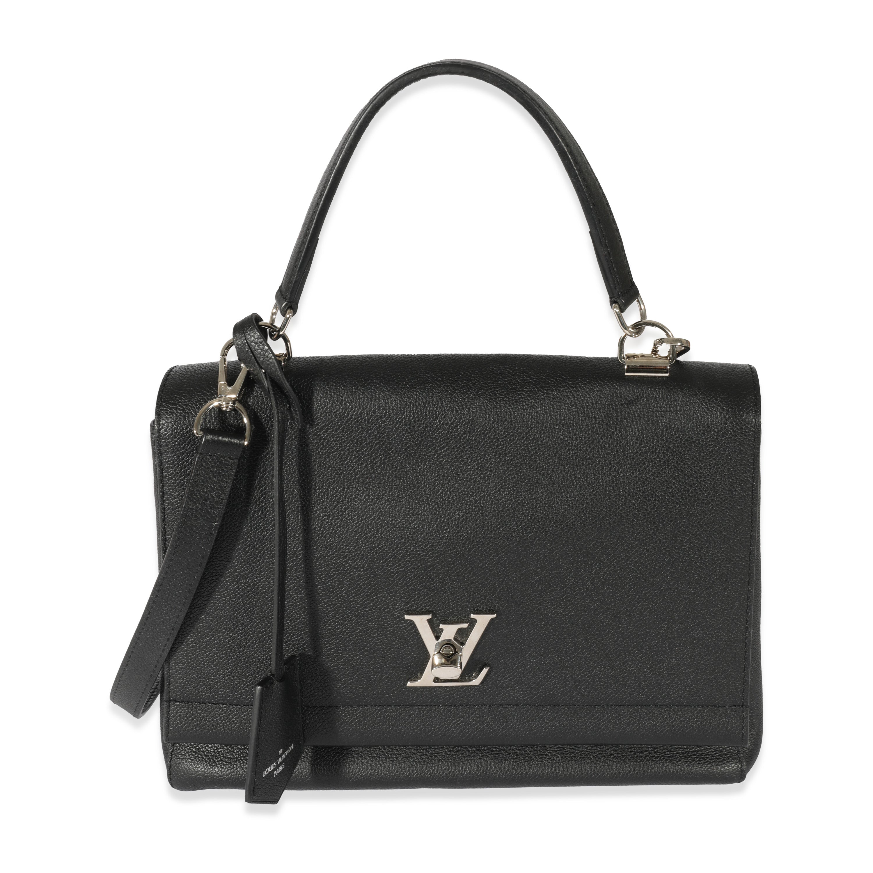 Louis Vuitton - Authenticated Lockme Handbag - Leather White Plain For Woman, Very Good condition