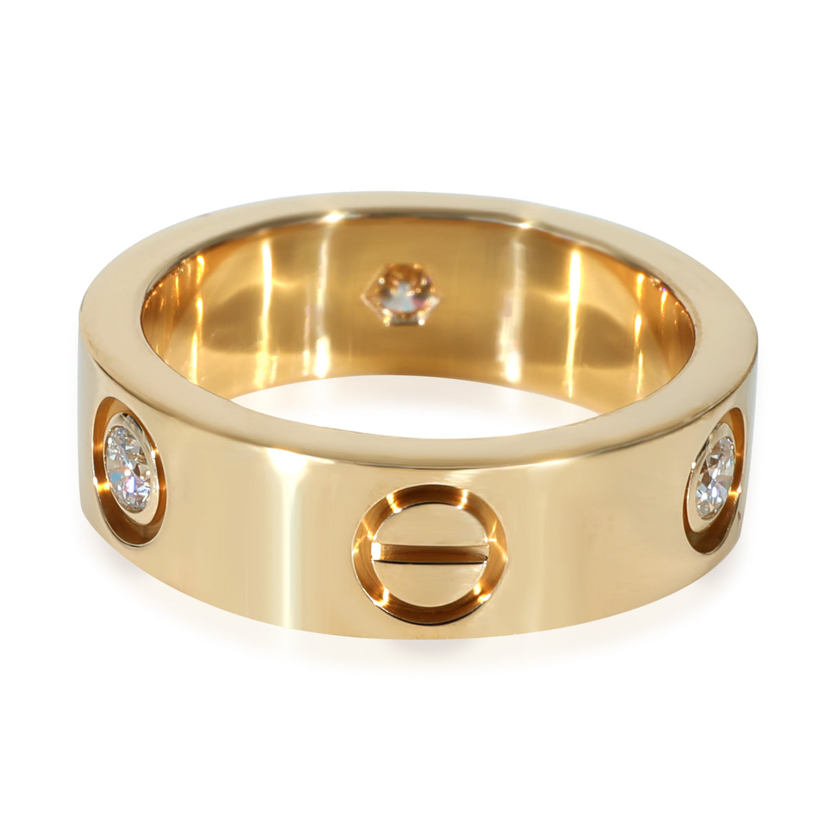 Cartier Love Diamond Ring in 18k Yellow Gold 0.22 CTW