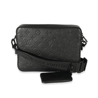 Louis Vuitton Black Shadow Monogram Shadow Duo Messenger