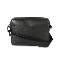 Louis Vuitton Black Shadow Monogram Shadow Duo Messenger