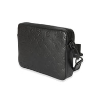 Louis Vuitton Black Shadow Monogram Shadow Duo Messenger