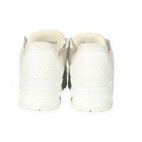 Louis Vuitton White Leather LV Trainer Sneaker