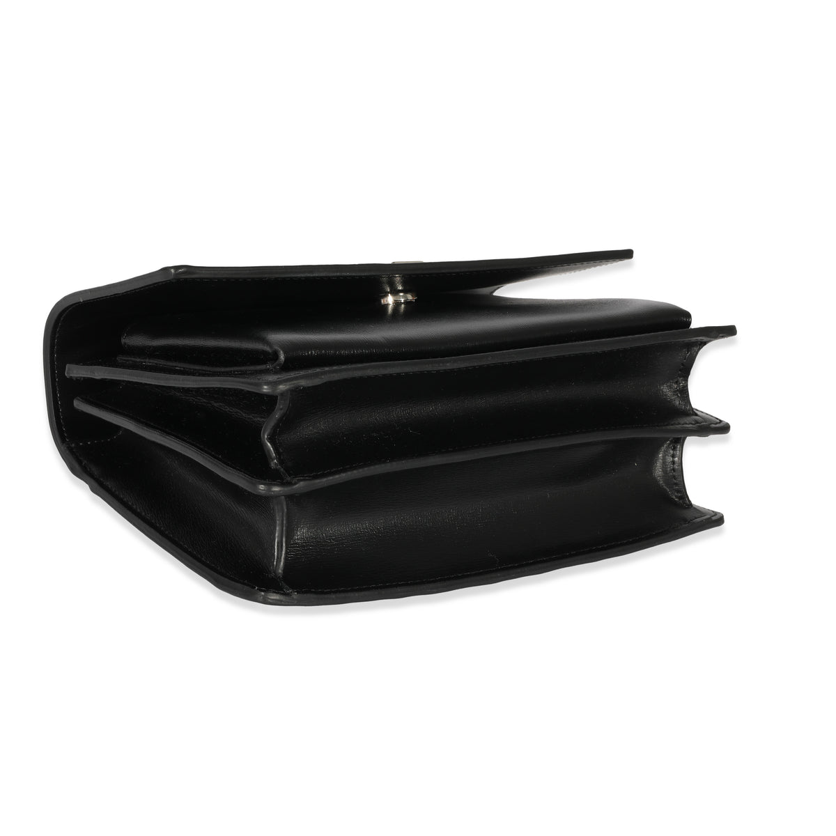 Saint Laurent Black Leather Medium Sunset Bag