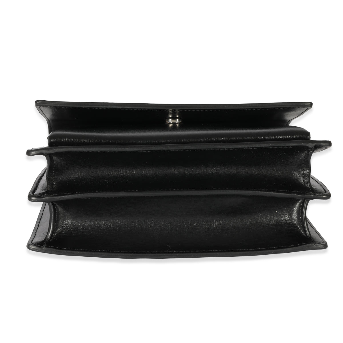 Saint Laurent Black Leather Medium Sunset Bag