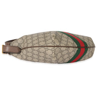 Gucci GG Supreme Web Small Ophidia Half Moon Hobo