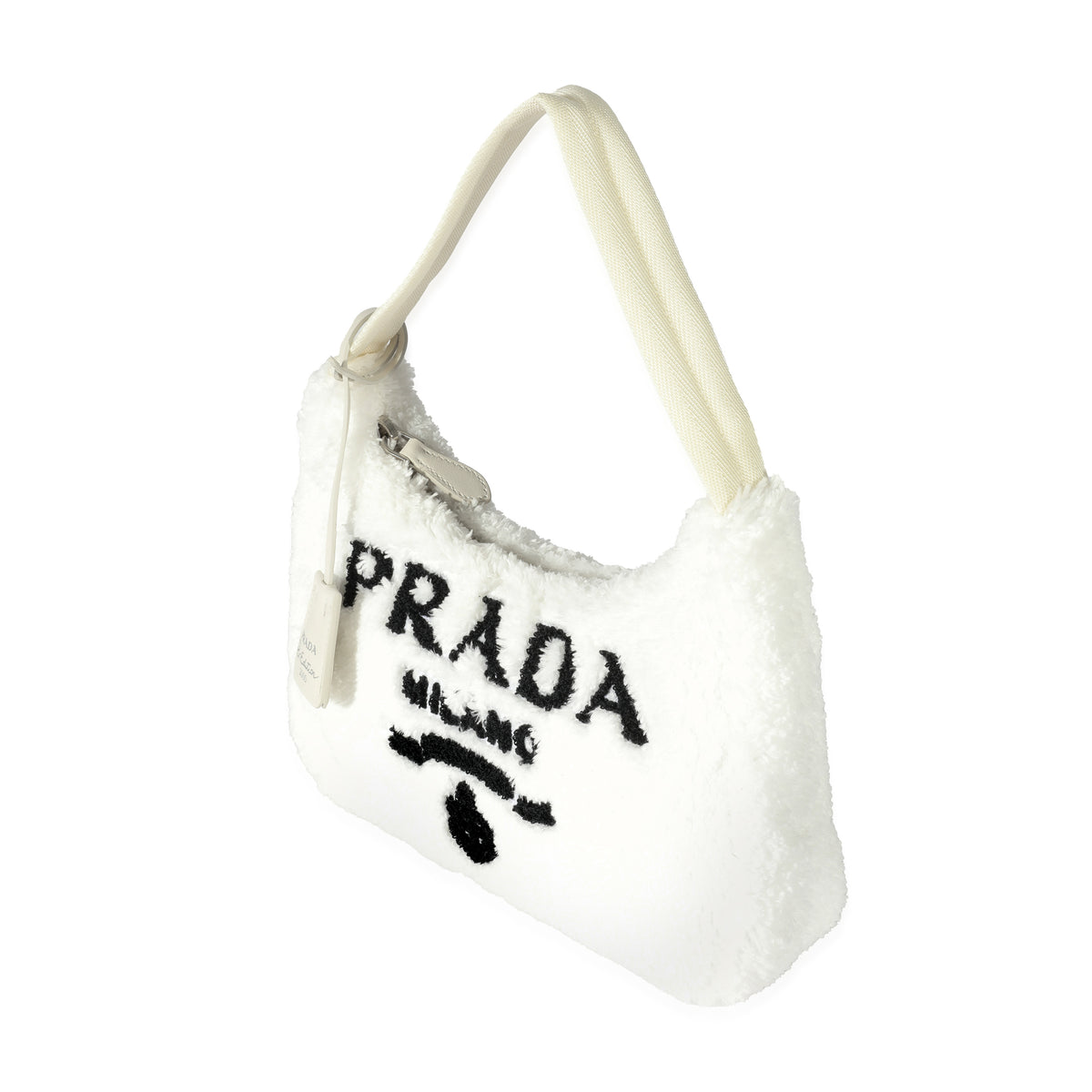 Prada White Terry Re-Edition 2000 Mini Bag