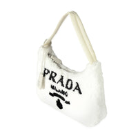 Prada White Terry Re-Edition 2000 Mini Bag