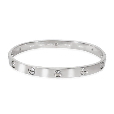 Cartier Love 6 Diamond Bracelet in 18k White Gold 0.54 CTW