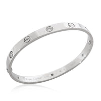 Cartier Love 6 Diamond Bracelet in 18k White Gold 0.54 CTW