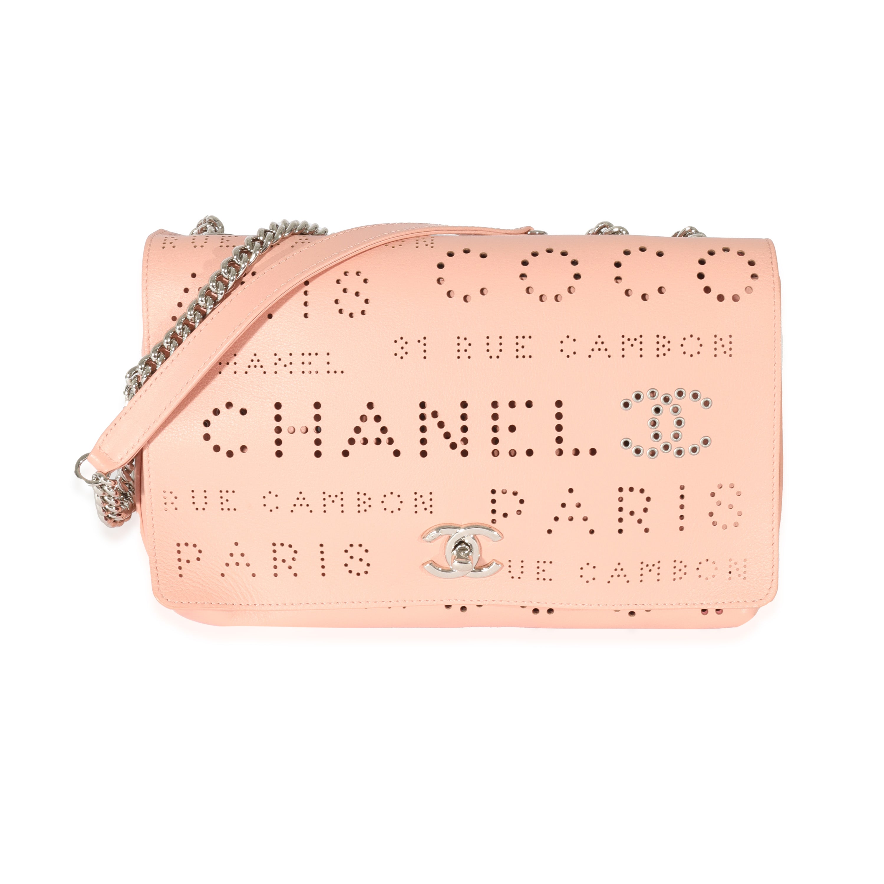 Chanel Beige Calfskin Coco Eyelet Round Flap Bag, myGemma