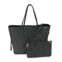 Louis Vuitton Black Empreinte Neverfull MM