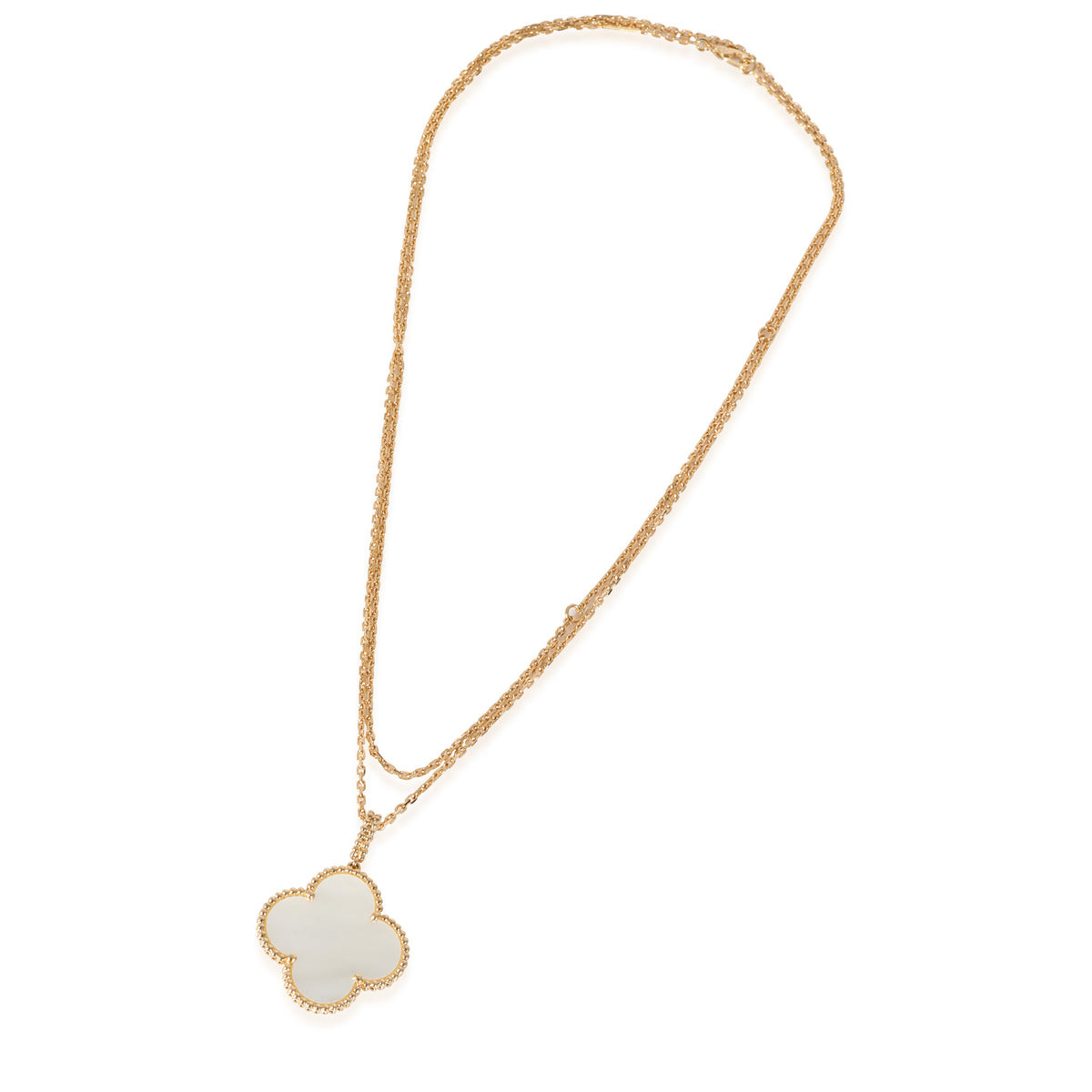 Pure Alhambra pendant 18K yellow gold, Mother-of-pearl - Van Cleef & Arpels