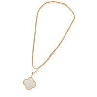 Van Cleef & Arpels Magic Alhambra Mother Of Pearl Necklace in 18k Yellow Gold