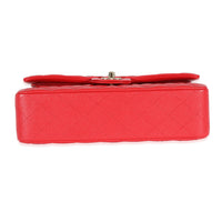 Chanel 21S Red Caviar Medium Classic Flap Bag