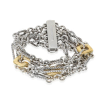 David Yurman Figaro Multi-Strand Bracelet in 18k Yellow Gold/Sterling Silver