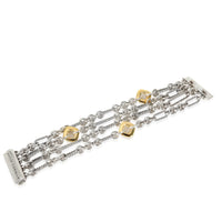 David Yurman Figaro Multi-Strand Bracelet in 18k Yellow Gold/Sterling Silver