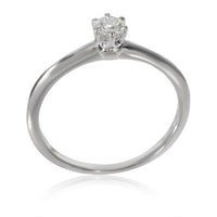 Tiffany & Co. Diamond Solitaire Engagement Ring in Platinum H VVS1 0.19 CTW