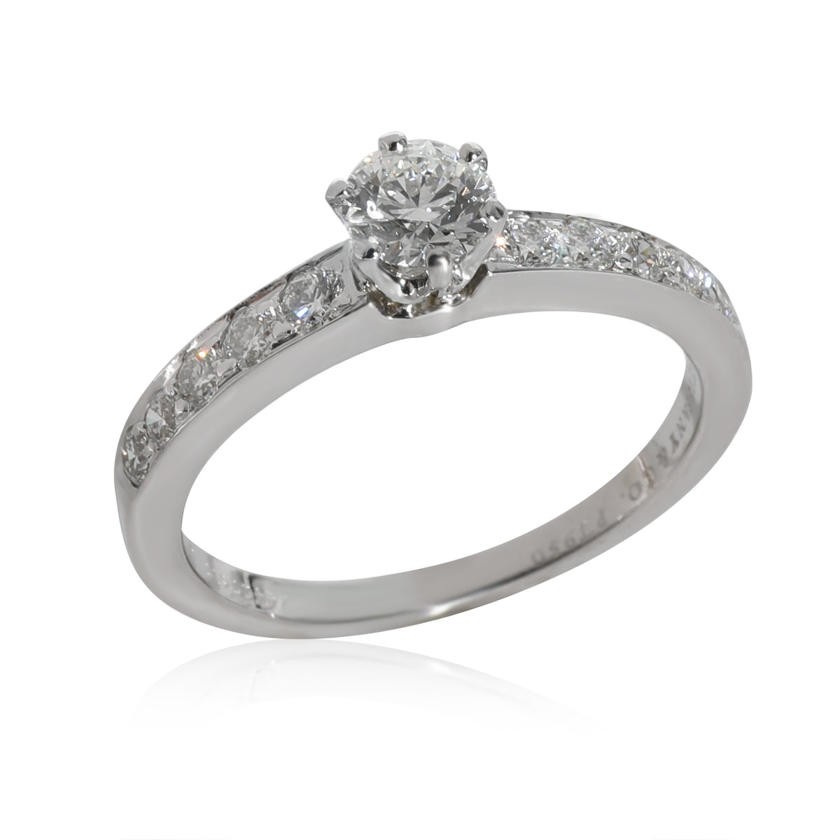 Tiffany & Co. Legacy Diamond Engagement Ring in Platinum F VVS1 0.58 CT
