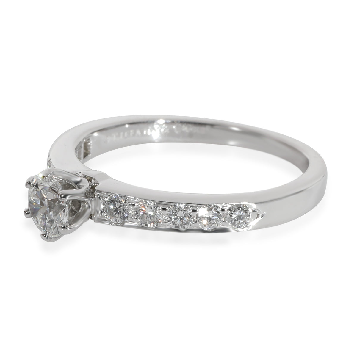 Tiffany & Co. Legacy Diamond Engagement Ring in Platinum F VVS1 0.58 CT