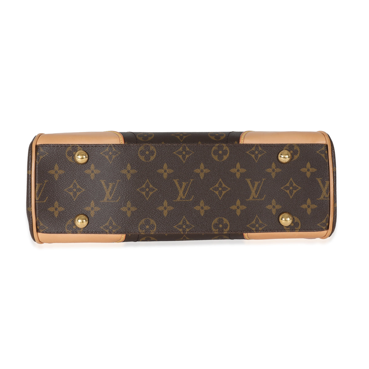 Louis Vuitton Beverly GM Monogram Canvas Briefcase Crossbody Bag Brown