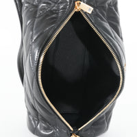 Saint Laurent Black Leather Small Sade Tube Bag