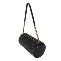 Saint Laurent Black Leather Small Sade Tube Bag