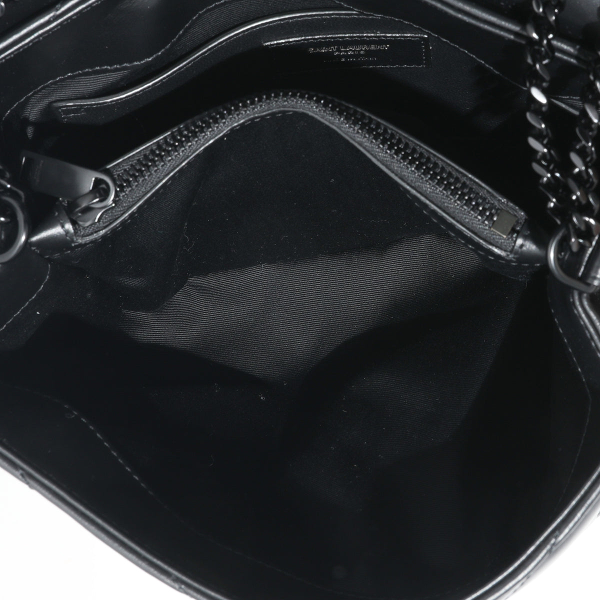 Saint Laurent Black Leather Small Loulou Bag