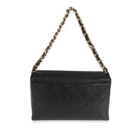 Chanel Black Caviar Vintage Single Flap Bag