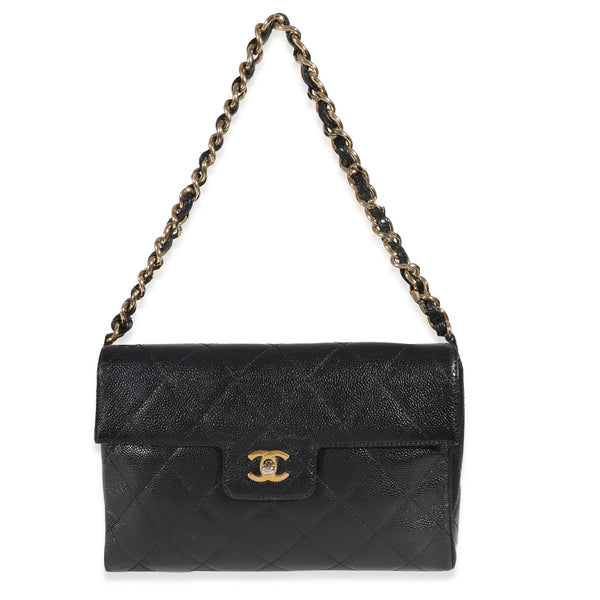 Chanel Black Caviar Vintage Single Flap Bag, myGemma, QA