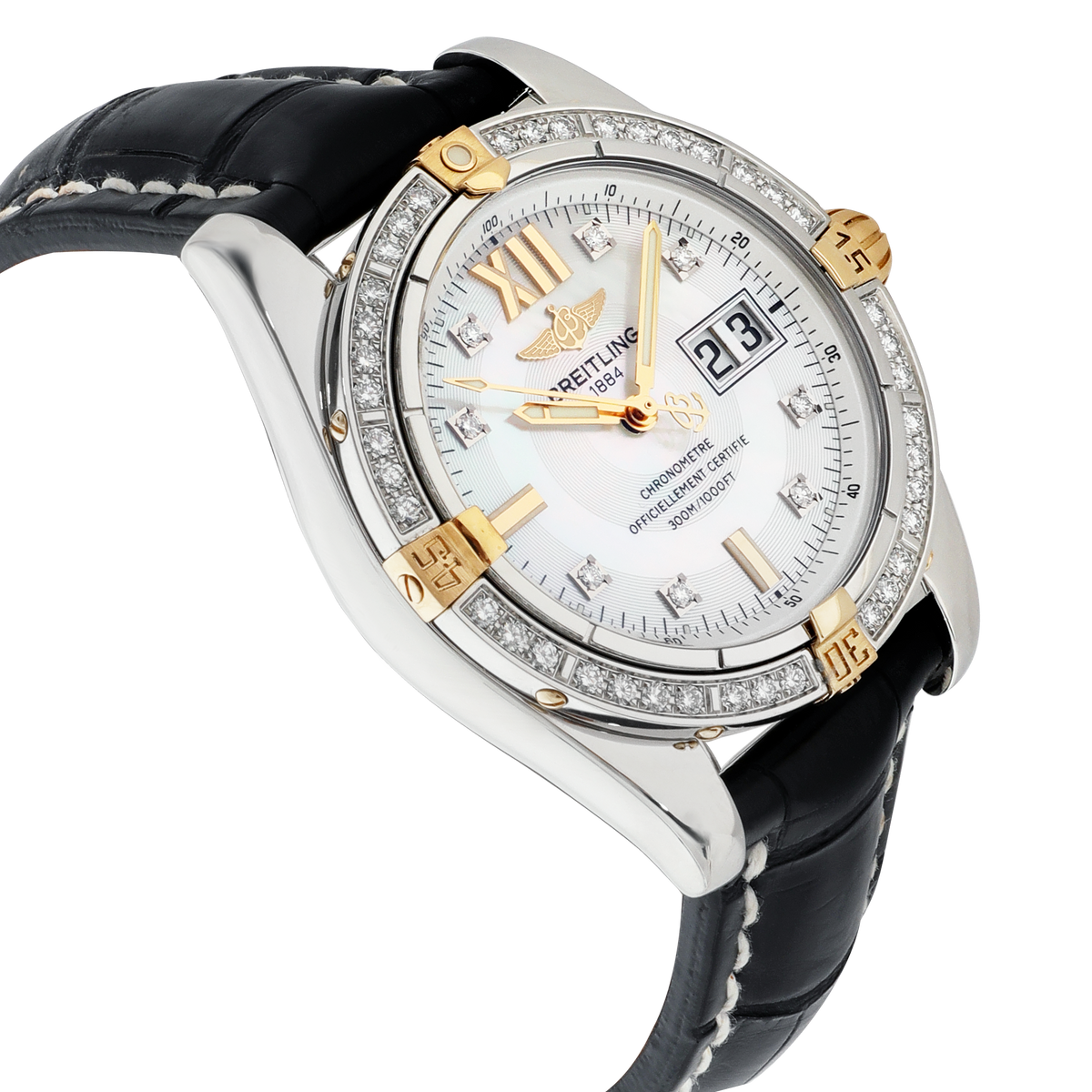 Breitling Cockpit B4935053/A594 Mens Watch in 18kt Stainless Steel/Yellow Gold