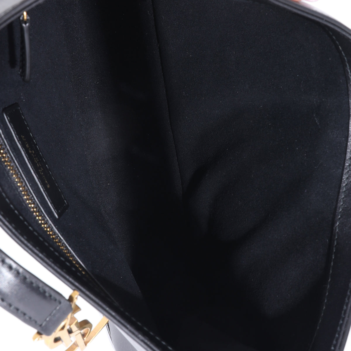 Saint Laurent Black Smooth Leather Le 5 A 7 Hobo