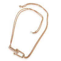 Tiffany & Co. HardWear Diamond Necklace in 18k Rose Gold 0.74 CTW