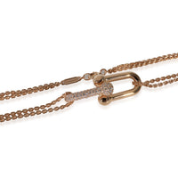 Tiffany & Co. HardWear Diamond Necklace in 18k Rose Gold 0.74 CTW