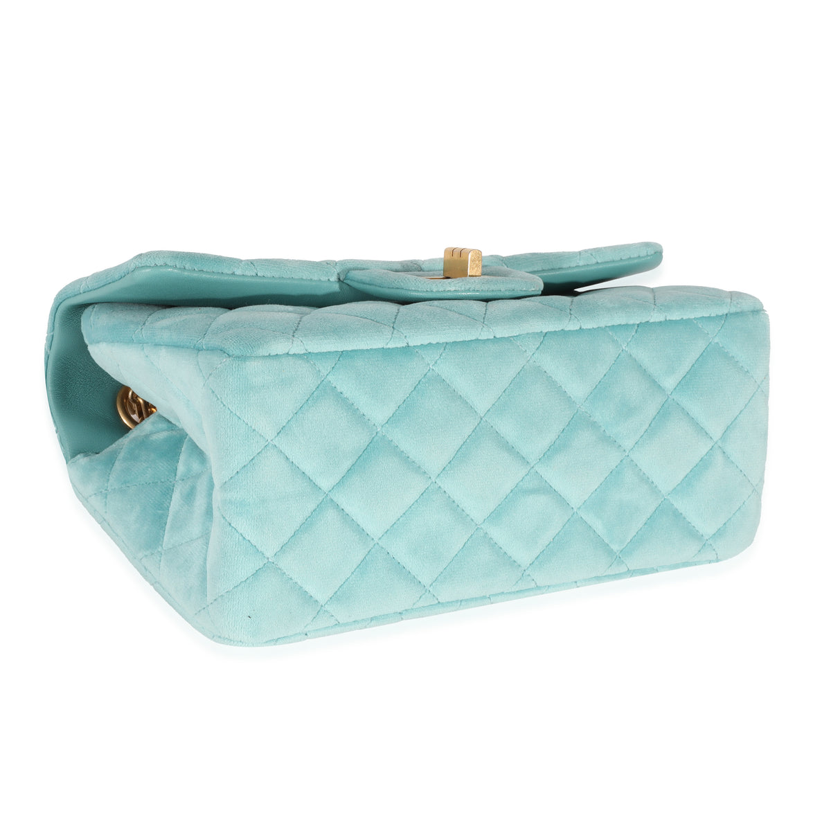 Chanel Metallic Turquoise Quilted Leather Jumbo Reissue 2.55