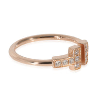 Tiffany & Co. T Diamond Wire Ring in 18k Rose Gold 0.13 CTW