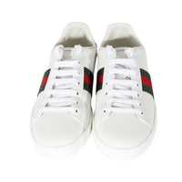 Gucci White Leather Ace Trainer