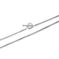 David Yurman Heart Lariat Necklace in  Sterling Silver