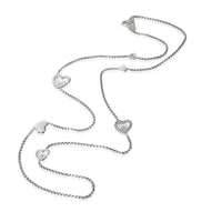 David Yurman Heart Lariat Necklace in  Sterling Silver