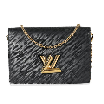 Louis Vuitton Black Epi Twist Belt Chain Pouch