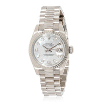 Rolex Datejust 179179 Womens Watch in 18kt White Gold