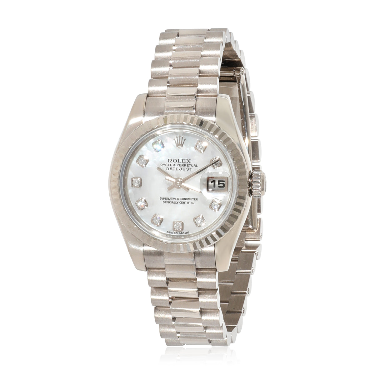 Rolex Datejust 179179 Womens Watch in 18kt White Gold