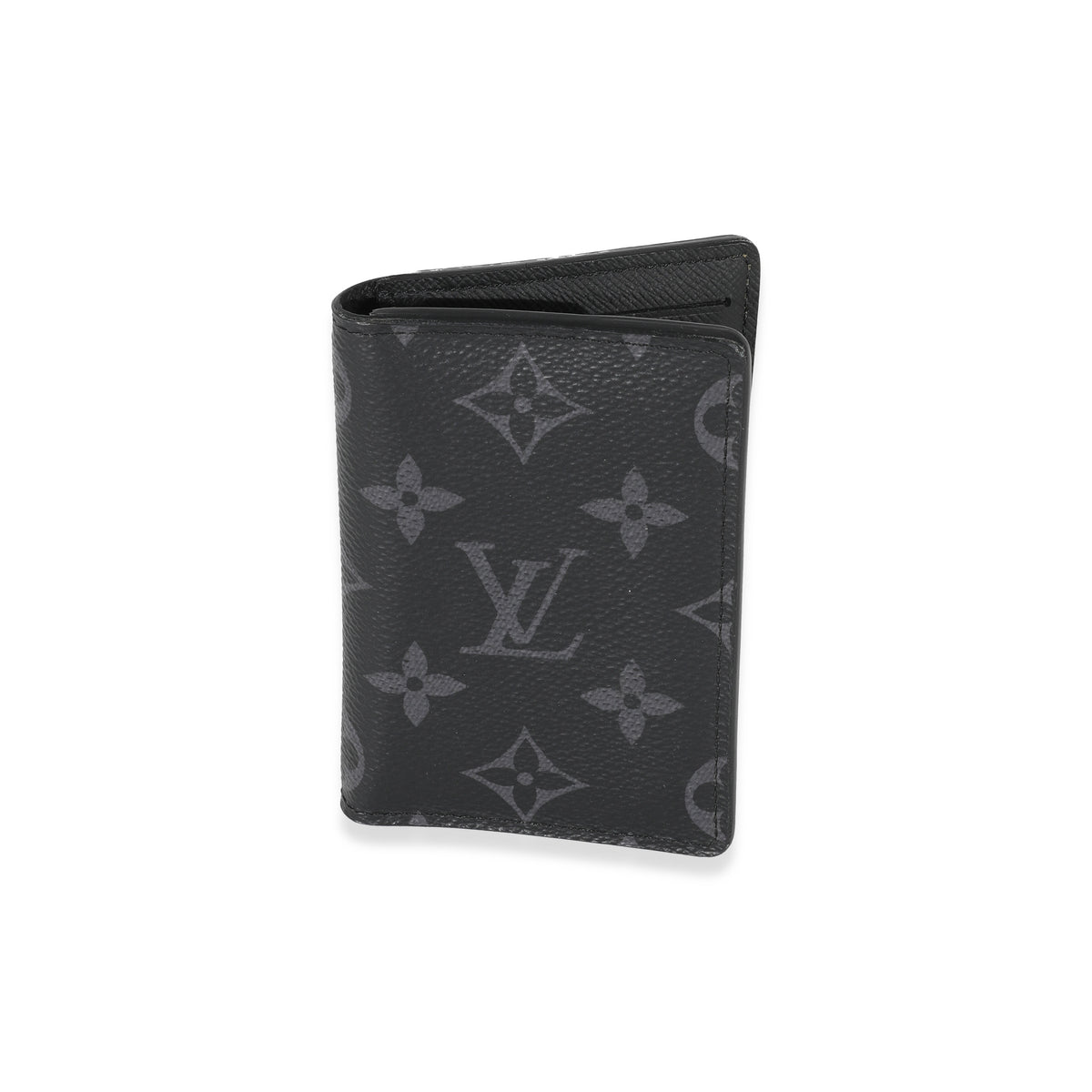 Louis Vuitton Pocket Organizer Monogram Eclipse Black Wallet