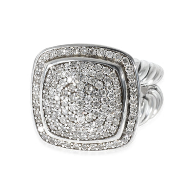 David Yurman Albion Diamond Pave Ring in Sterling Silver 0.99 CTW