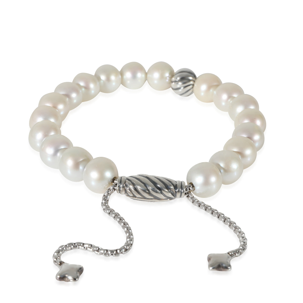 David Yurman Pearl Spiritual Bead Bracelet in Sterling Silver