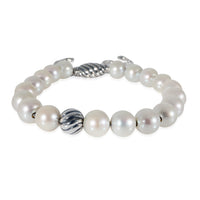 David Yurman Pearl Spiritual Bead Bracelet in Sterling Silver