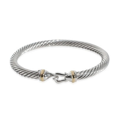 David Yurman Cable Collection Buckle Bracelet in 18K Yellow Gold/Sterling Silver