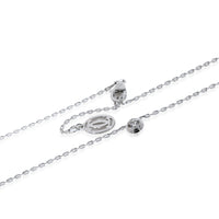 Cartier D Amour Diamond Solitaire Necklace in 18k White Gold 0.18 CTW