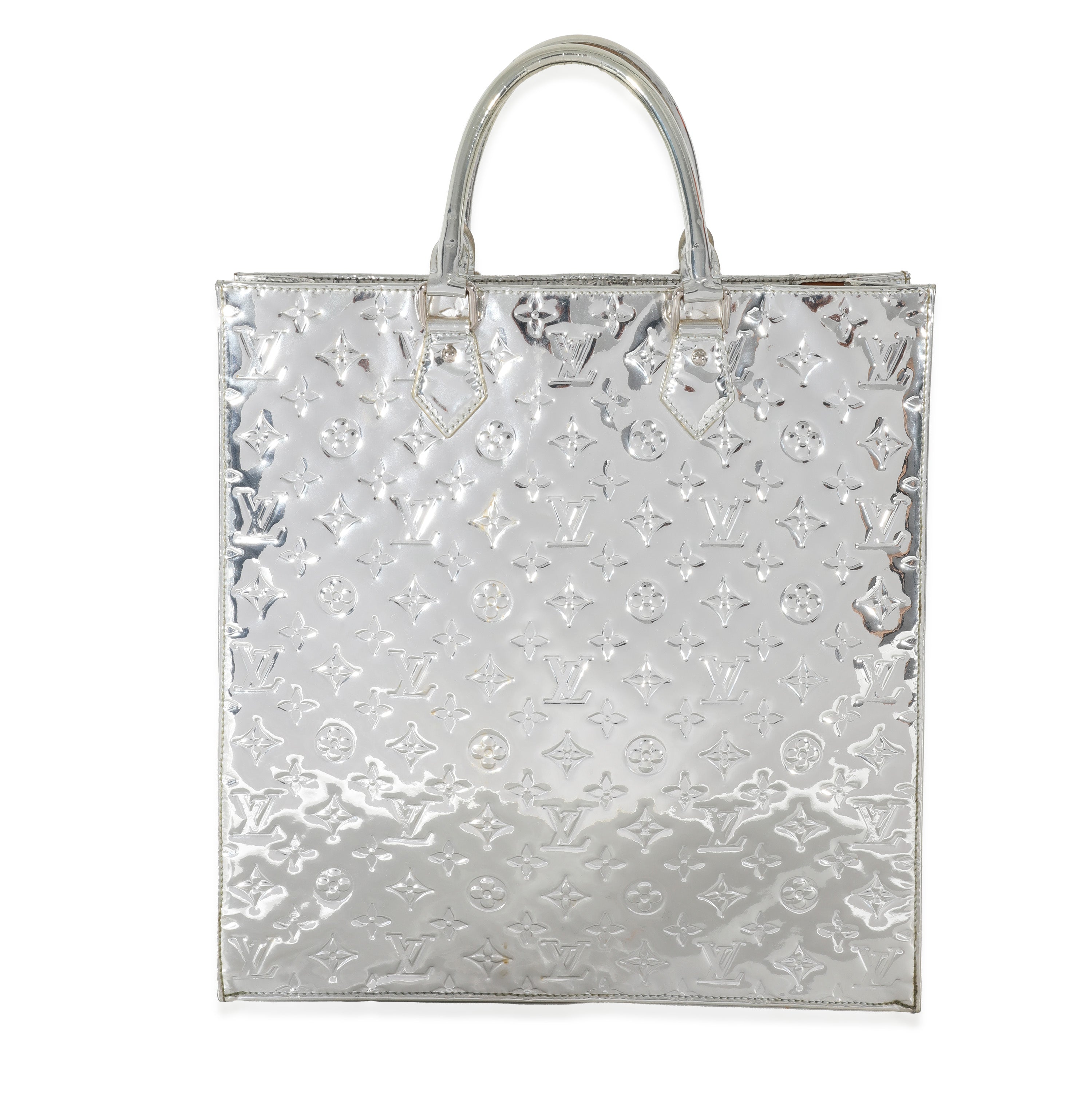 Louis Vuitton Silver PVC Monogram Miroir Sac Plat, myGemma