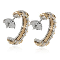 Tiffany & Co. Schlumberger Diamond Earrings in 18k Yellow Gold/Platinum 1.8 CTW