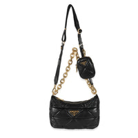 Prada Black System Nappa Patchwork Bag